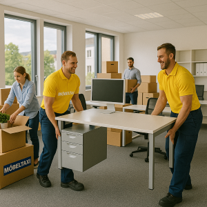 Professioneller Büroumzug in Heidelberg mit dem Möbeltaxi